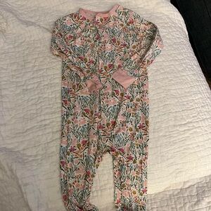 Magnetic Me Pink Floral Kids Footie